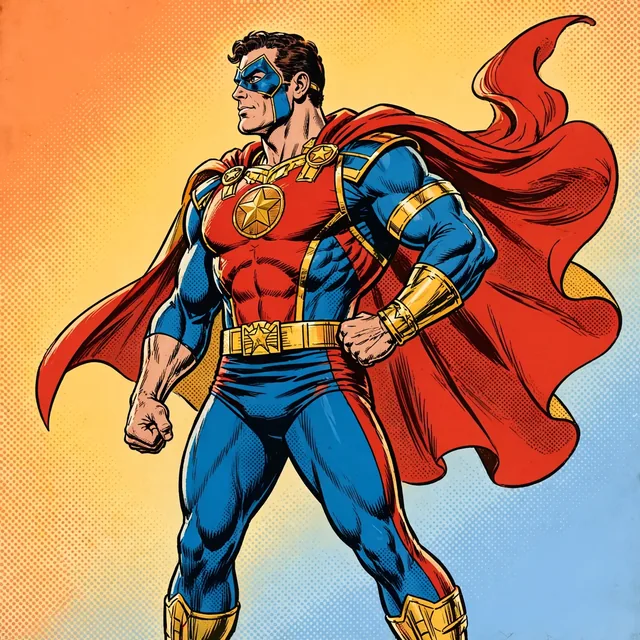 Classic Superhero style example